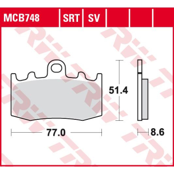 KLOCKI HAMULCOWE TRW MCB748SV-97142