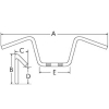 KIEROWNICA CZARNA DO HONDA CRF50 PITBIKE-97690