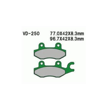 KLOCKI HAMULCOWE KYMCO S9/BW50/NDINK  PRZ. 4510A-K-97789