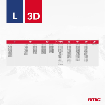Łańcuchy śniegowe tekstylne 3D 2szt. rozmiar L EN1-99055
