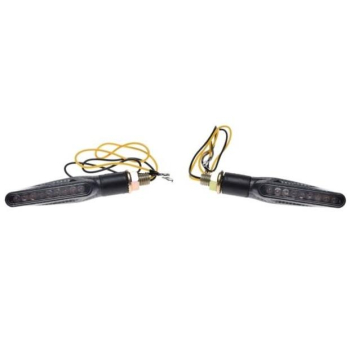KIERUNKOWSKAZ CARBON BIAŁY KLOSZ 9 LED